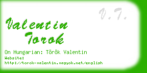 valentin torok business card